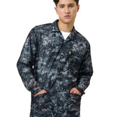 Transforming Technologies ESD Jacket, 3/4ths Length, Lapel Collar, Snap Cuff, Medium, Gray Camo - JKC9023SPCGY