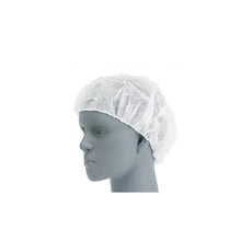Bouffant Caps, 24”, Boxed, 100/Flat Packed, White  500/Case