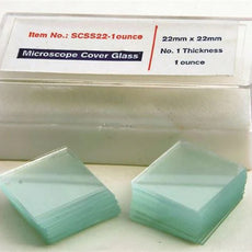 Glass Coverslips, 22mm X 22mm, 1oz., #2 - SCSP02