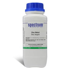 Zinc Metal, 0.25 in. and Finer, Shot, Reagent