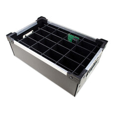 Conductive Containers Express Durastat Totes - Knock Down Flat 22-7/8 x 12-7/8 x 8", 5/Case - DT4140-KDF