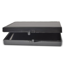 Conductive Containers Conductive Injection Molded Hinged Boxes 4-5/8 x 3-1/2 x 1/2", 50/Case - 3545