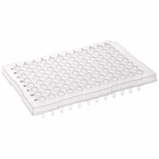 Celltreat 96 Well PCR Plate, Raised Half Skirt, Clear, 0.2mL, Non-sterile, 50/Cs - 229516