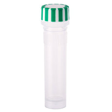  Celltreat 2.0mL Screw Top Micro Tube and Cap, Self-Standing, Grip Band, Green Grip Cap With Integrated O-Ring, Sterile, 500/Cs - 230830