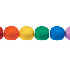  Celltreat CAP ONLY, Screw Top Micro Tube Cap, O-Ring, Opaque, Assorted Colors, Non-sterile, 1000/Cs - 230841A