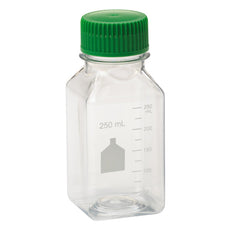  Celltreat 250mL Media Bottle, Square, PET, Bulk, Sterile, 24/Cs - 229790