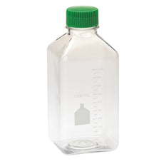  Celltreat 1000mL Media Bottle, Square, PET, Bulk, Sterile, 24/Cs - 229799