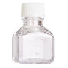  Celltreat 30mL Media Bottle, Square, PETG, Tamper Evident, Bulk, Sterile, 48/Cs - 230760TE
