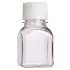  Celltreat 125mL Media Bottle, Square, PETG, Individually Wrapped, Sterile, 24/Cs - 230752