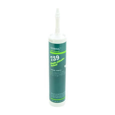 Dow DOWSIL 739 Silicone Adhesive Plastic Bonding White 300 mL Cartridge - 739 PLASTIC ADH WHT 300ML