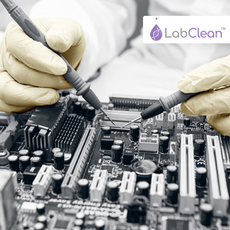 LabClean V---Clean Powder Free Latex Glove, Cleanroom Compatible, 9” ---  Small