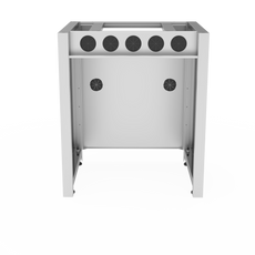 Erlab Metal rolling cart, equipped with 4 wheels (2 locking wheels) for 391 models. Worktop required when purchasing a Mobicap