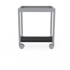 Erlab Metal rolling cart, equipped with 4 wheels (2 locking wheels) for 321 models. Worktop required when purchasing a Mobicap