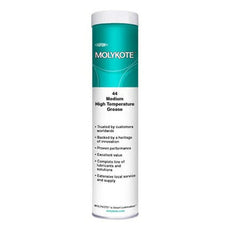 DuPont MOLYKOTE 44 High Temperature Bearing Grease, Medium, Off-White 400 g Cartridge - 44 MED GRSE 400G CART