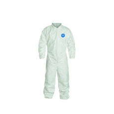 Dupont Tyvek Coveralls 400, Elastic Wrists/Ankles, White 25/Cs Large - TY125S-LG