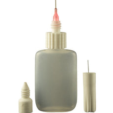 Jensen Global Fineline Applicator 1.25 oz Oval Bottle with 18 Gauge Cap Assembly - JG1.25OVS-FL-18