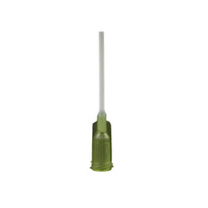 Jensen Global 14 Gauge 1.0" Polypropylene Tip ID .061" - Olive - Box/50 - JG14-1.0XPRO