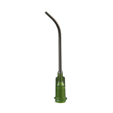 Jensen Global 14 Gauge 1.5" HP Series Tip ID .063" 45º Bend - Olive - Box/50 - JG14-1.5HPX-45