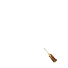 Jensen Global 15 Gauge 0.5" Polypropylene Tip ID .051" - Brown - Box/50 - JG15-0.5XPRO