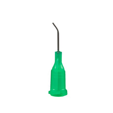Jensen Global 21 Gauge 0.5" IT Series Tip ID .022" 45º Bend - Green - Box/50 - JG21-0.5X-45