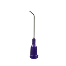 Jensen Global 21 Gauge 1.0" HP Series Tip ID .020" 45º Bend - Purple - Box/50 - JG21-1.0HPX-45
