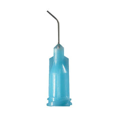 Jensen Global 24 Gauge 0.5" HP Series Tip ID .012" 45º Bend - Light Blue - Box/50 - JG24-0.5HPX-45