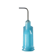 Jensen Global 24 Gauge 0.5" HP Series Tip ID .012" 90º Bend - Light Blue - Box/50 - JG24-0.5HPX-90