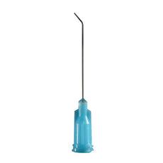 Jensen Global 24 Gauge 1.5" HP Series Tip ID .012" 45º Bend - Light Blue - Box/50 - JG24-1.5HPX-45