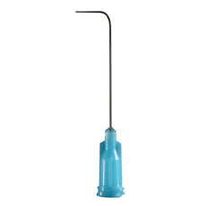 Jensen Global 24 Gauge 1.5" HP Series Tip ID .012" 90º Bend - Light Blue - Box/50 - JG24-1.5HPX-90