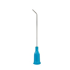 Jensen Global 25 Gauge 1.5" IT Series Tip ID .012" 45º Bend - Blue - Box/50 - JG25-1.5X-45