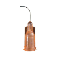 Jensen Global 26 Gauge 0.5" HP Series Tip ID .009" 90º Bend - Peach - Box/50 - JG26-0.5HPX-90