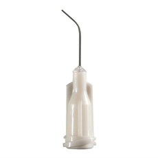 Jensen Global 28 Gauge 0.5" HP Series Tip ID .007" 45º Bend - Light Gray - Box/50 - JG28-0.5HPX-45