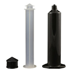 Jensen Global 30 cc Unassembled UV Black Manual Syringe w/ Black Rubber Stopper - Box/20 - JG30M-20-UVB