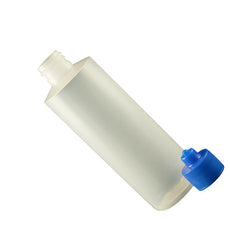 Jensen Global 4 oz. Bottle LDPE Cylinder w/ Blue Luer Lock Cap - JG4.0BC-B