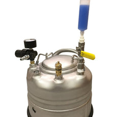 Jensen Global 1 Gallon SS Tank w/ Ball Valve Syringe Loading System - JGD1G-BV-SLS