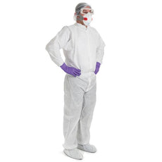 Kimberly Clark KT A8 Cleanroom Coverall,LG,25 - 47953