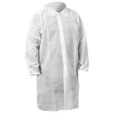 Kimberly Clark KLNGD KGA10 Lt Wt Lab/Vis Coat Wht XL - 67316