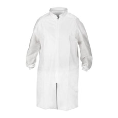 Kimberly Clark KT A8 Lab Coat w/Zipper,White,2XL,25 - 51935
