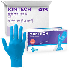 Kimberly Clark KT ELEMENT Nitrile Exam Lab Gloves XS - 62870
