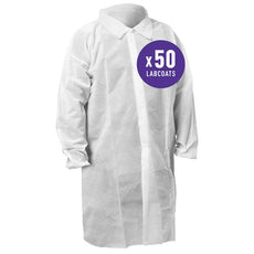 Kimberly Clark KLNGD KGA10 Lab/Vis Coat Wht XL - 67321
