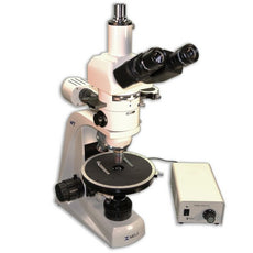 Meiji Techno  MT9930H Trinocular Polarizing Upright Brightfield Microscope with Infinity Corrected Optical System SM Plan Strain Free objectives 4X, 10X, 40X and with built-in incident and transmitted Köhler Halogen Illumination