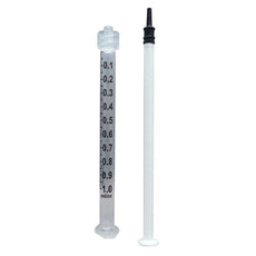 Jensen Global 1 cc Calibrated Low Dead Space Manual Luer Lock Syringe - Bag/100 - JG1CC-LL-LDS-100