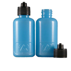 Jensen Global 2 oz Squeeze Bottle ESD Safe, Blue w/ Black Luer Lock Cap - Bag of 5 - JG2.0BC-ESD