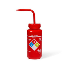 UniSafe Toluene Vented Wash Bottle, Red, Pack of 6 - UN370062
