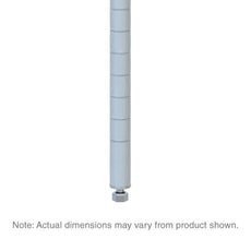 Metro 13PW Super Erecta SiteSelect Industrial Wire Shelving Post, White, 13" H