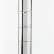 Metro Super Erecta 13UPS SiteSelect Mobile-Ready Industrial Wire Shelving Post, Polished Stainless Steel, 13" H