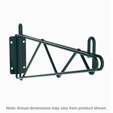 Metro 1WD21K3 Super Erecta Direct Wall Mount Single Shelf Bracket for 21" Wide Shelves, Metroseal Green Epoxy