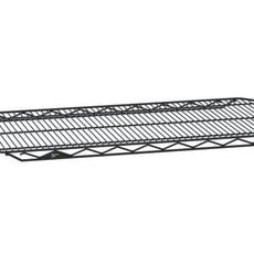 Metro 2148QBL qwikSLOT Wire Display Shelf, Black,21" x 48"