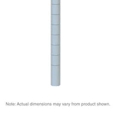Metro 27UPW Super Erecta SiteSelect Mobile-Ready Industrial Wire Shelving Post, White, 27" H