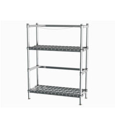 Metro 2KR345DC HD Super Beer Keg Handling Rack, 2 Dunnage Shelves, 4 Half Barrel Capacity